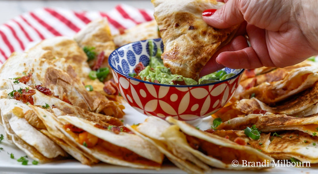 Quesadillas with Vintage Market & Co Habanero Extra Virgin Olive Oil