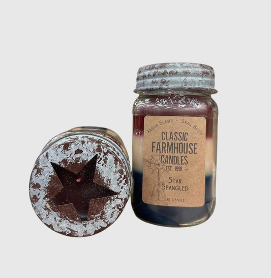 Star Spangled 14 oz Classic Star Jar Candle