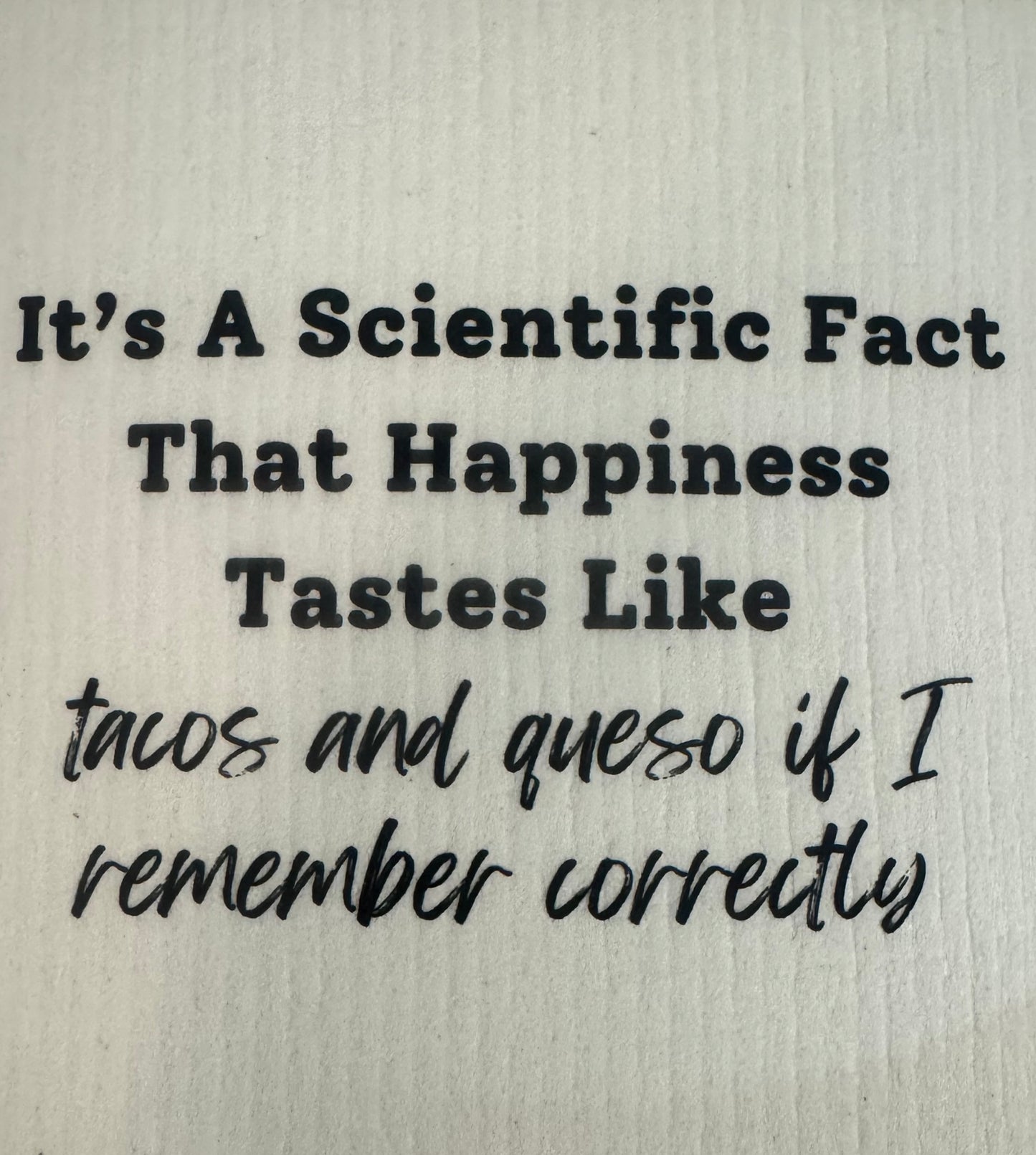 Swedish Dishcloth Scientific Fact