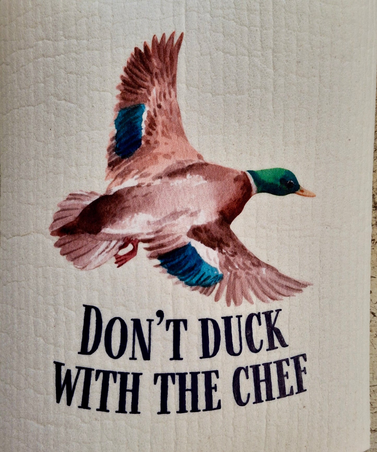 Swedish Dishcloth Don't Duck With The Chef