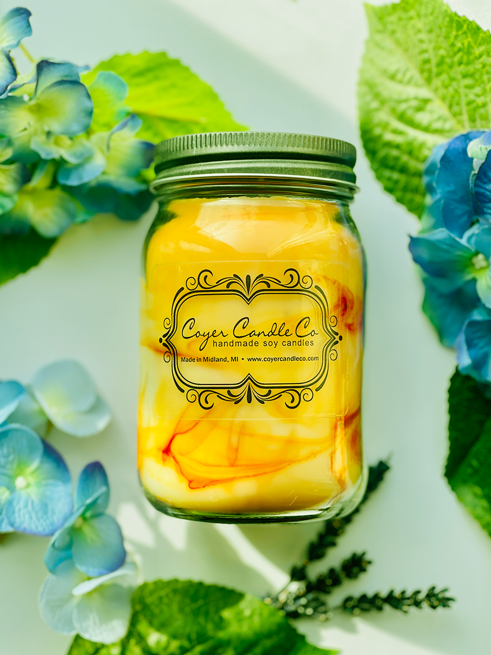16 oz. Pint Mason Jar Candles - Signature Collection: Driftwood