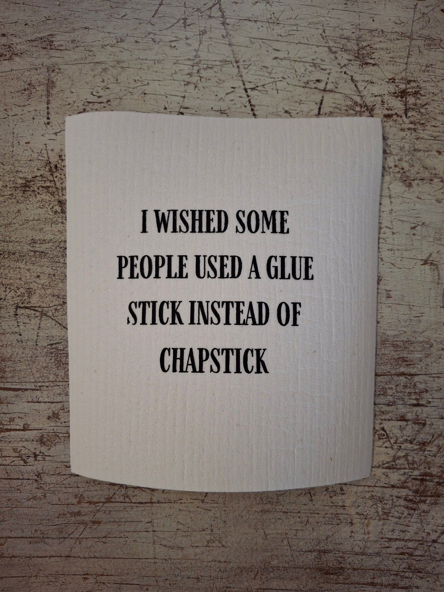 Swedish Dishcloth Wished Some People Used A Gluestick