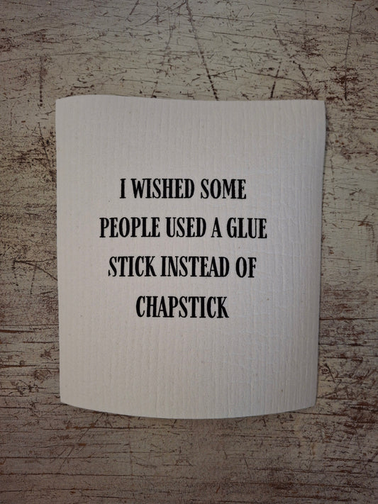 Swedish Dishcloth Wished Some People Used A Gluestick
