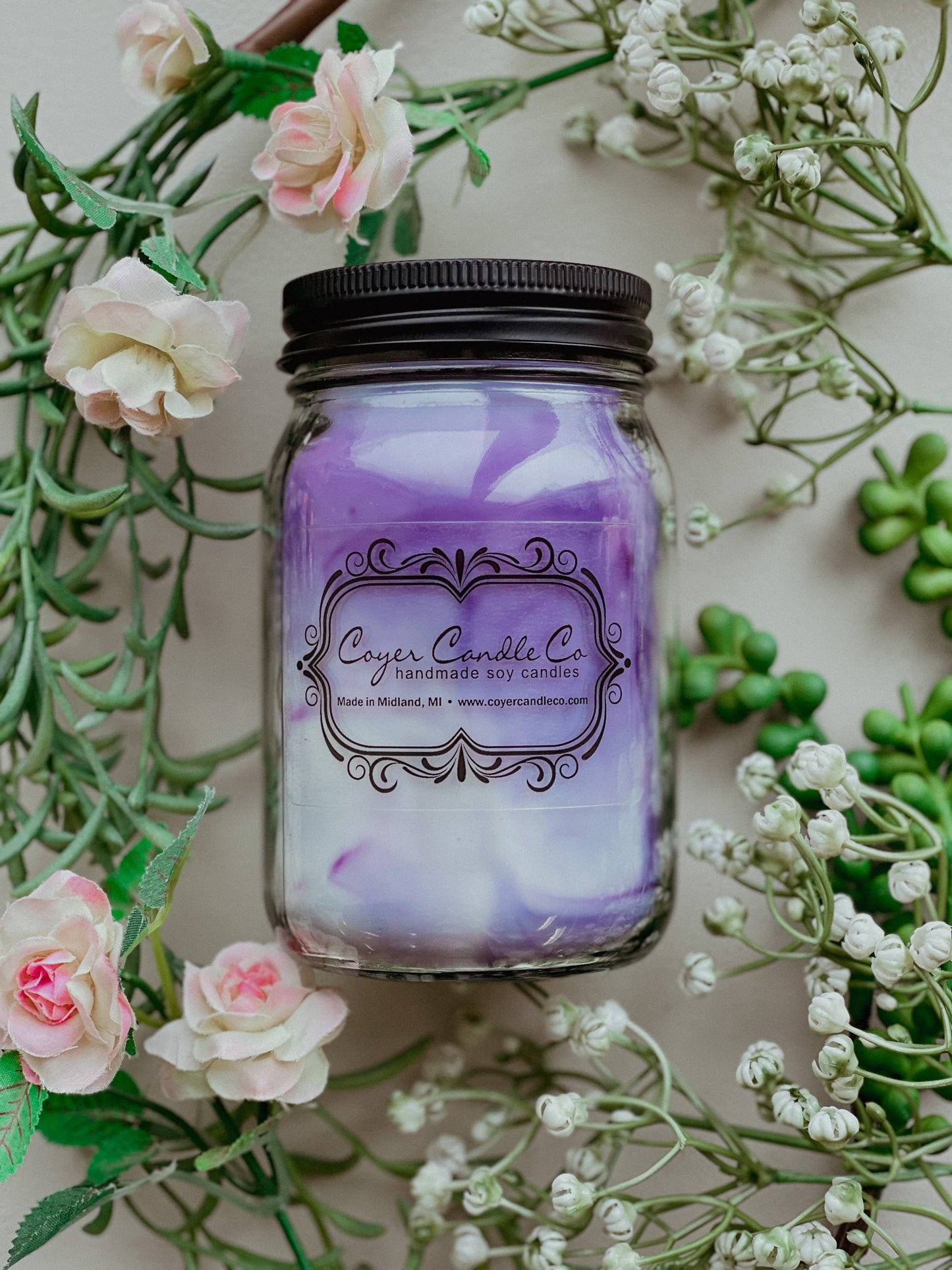 16 oz. Pint Mason Jar Candles - Signature Collection: Driftwood