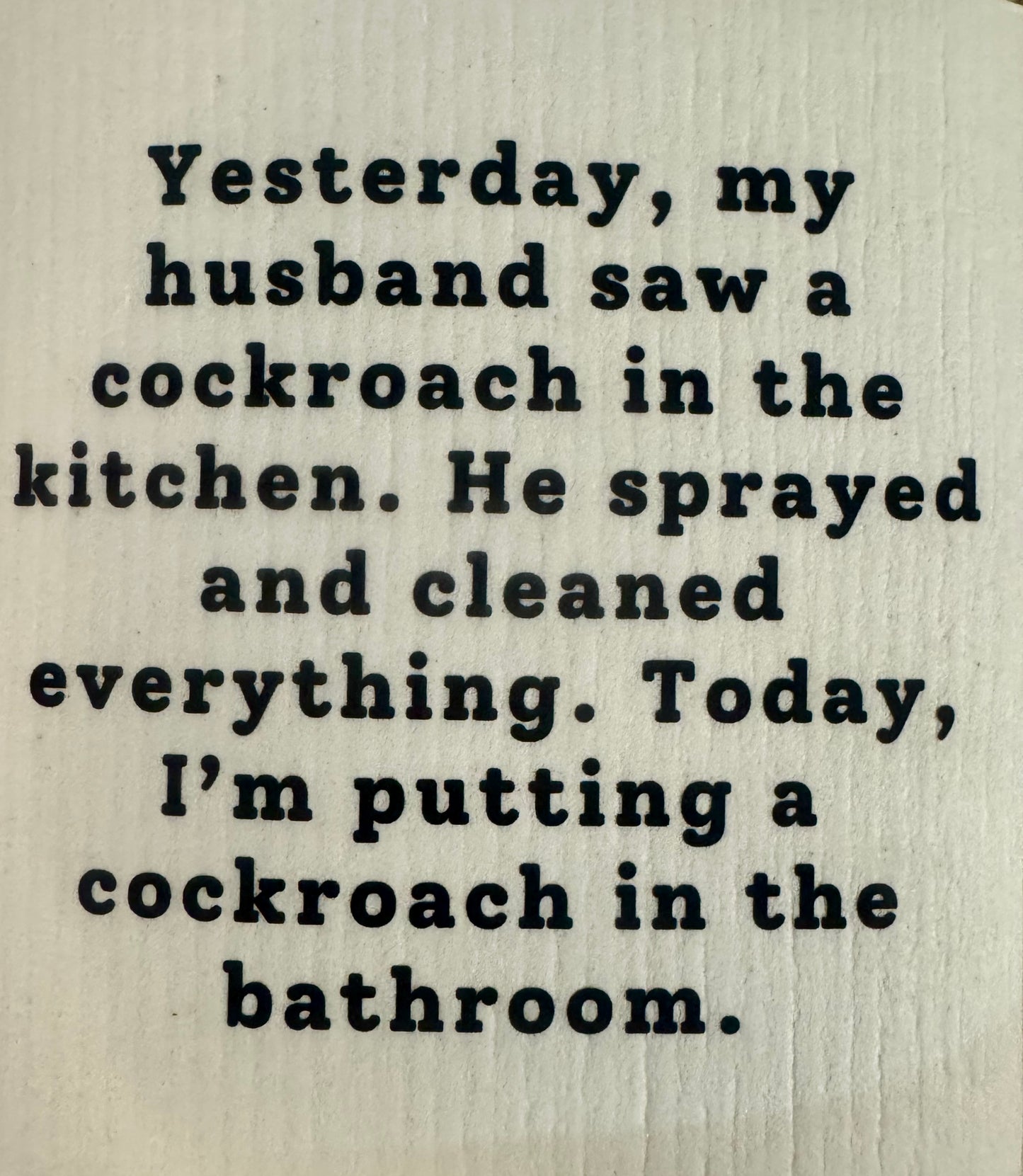 Swedish Dishcloth Cockroach