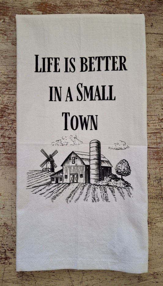 Life Is Better Tea Towel