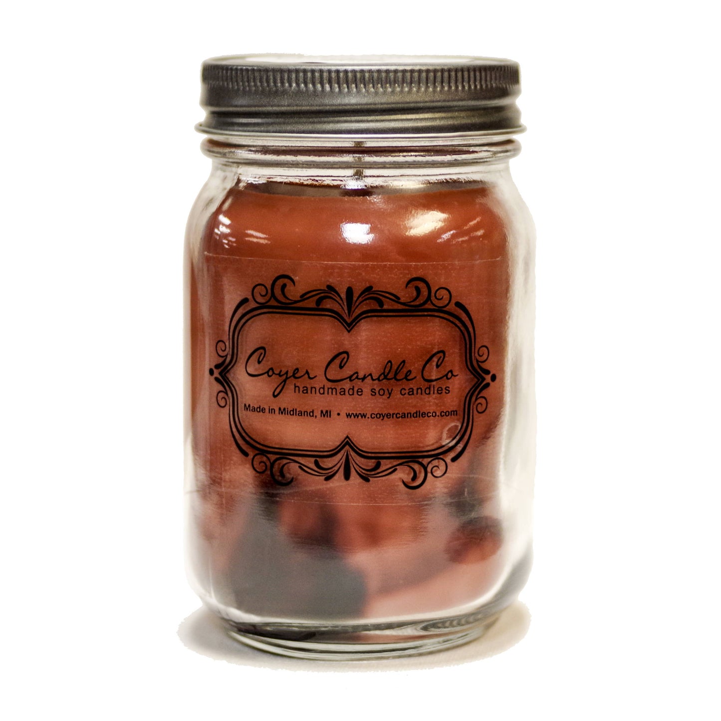 16 oz. Pint Mason Jar Candles - Signature Collection: Driftwood