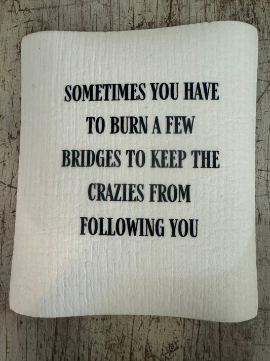 Swedish Dishcloth Burn A Few Bridges
