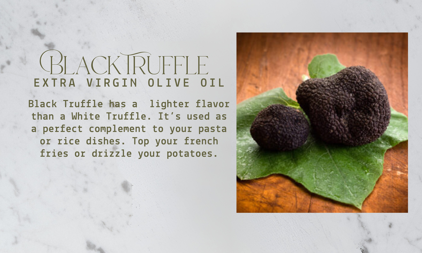 Black Truffle Extra Virgin Olive Oil 375 ml/12.68 oz