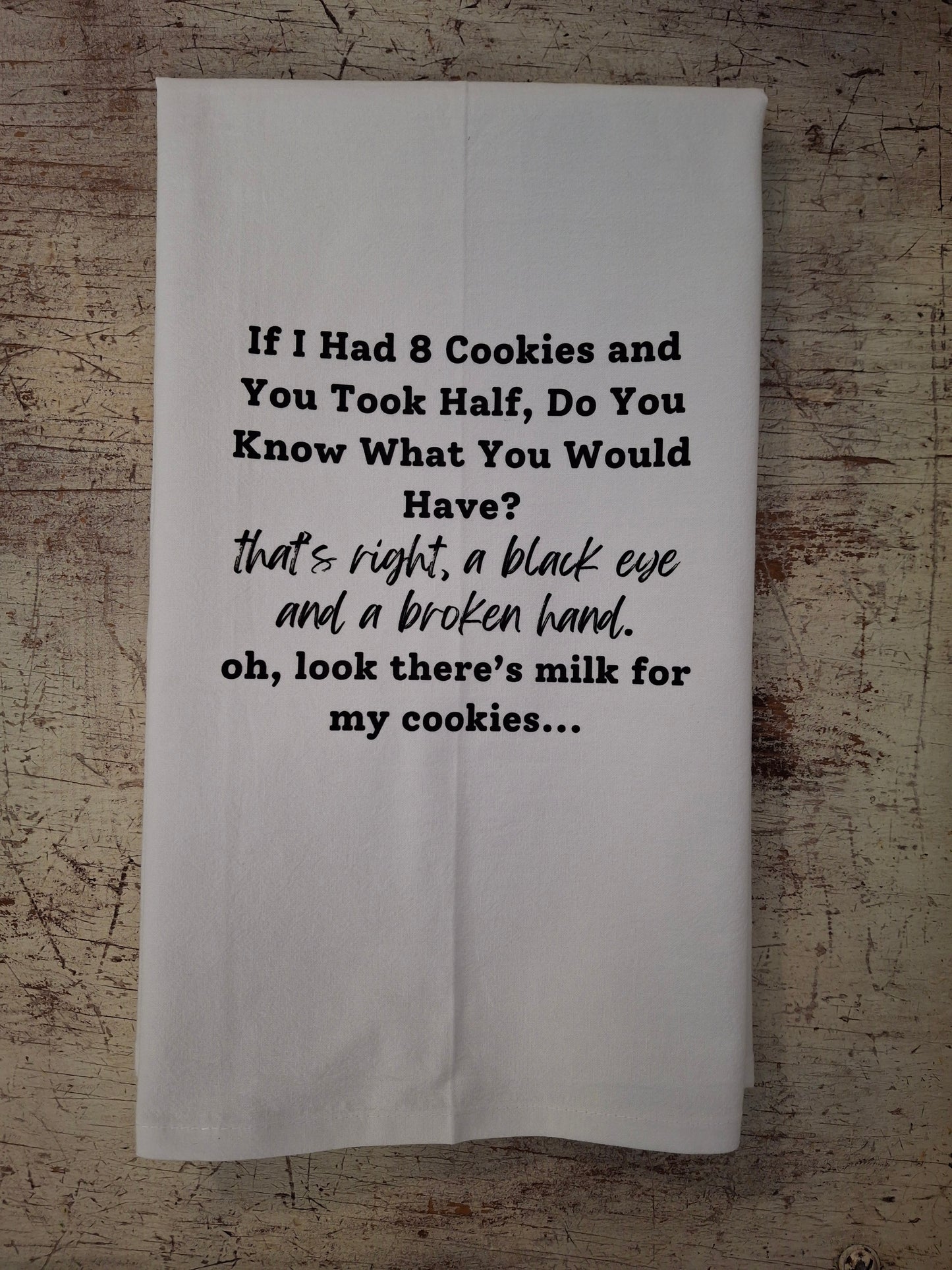 8 Cookies Tea Towel