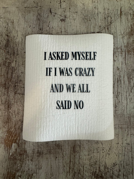 Swedish Dishcloth I Asked Myself