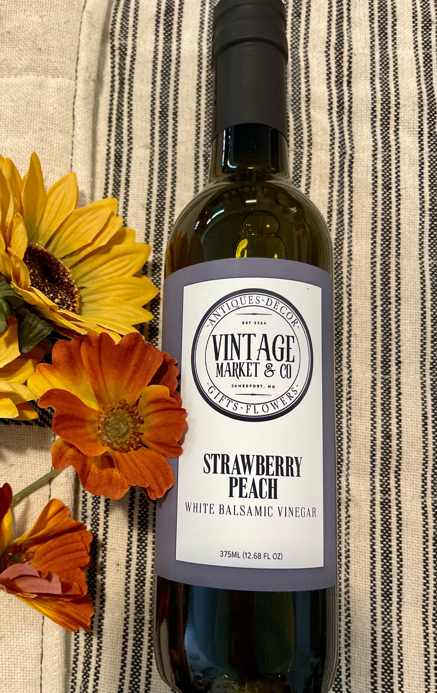 Strawberry & Georgia Peach White Balsamic 375 ml/12.68 oz