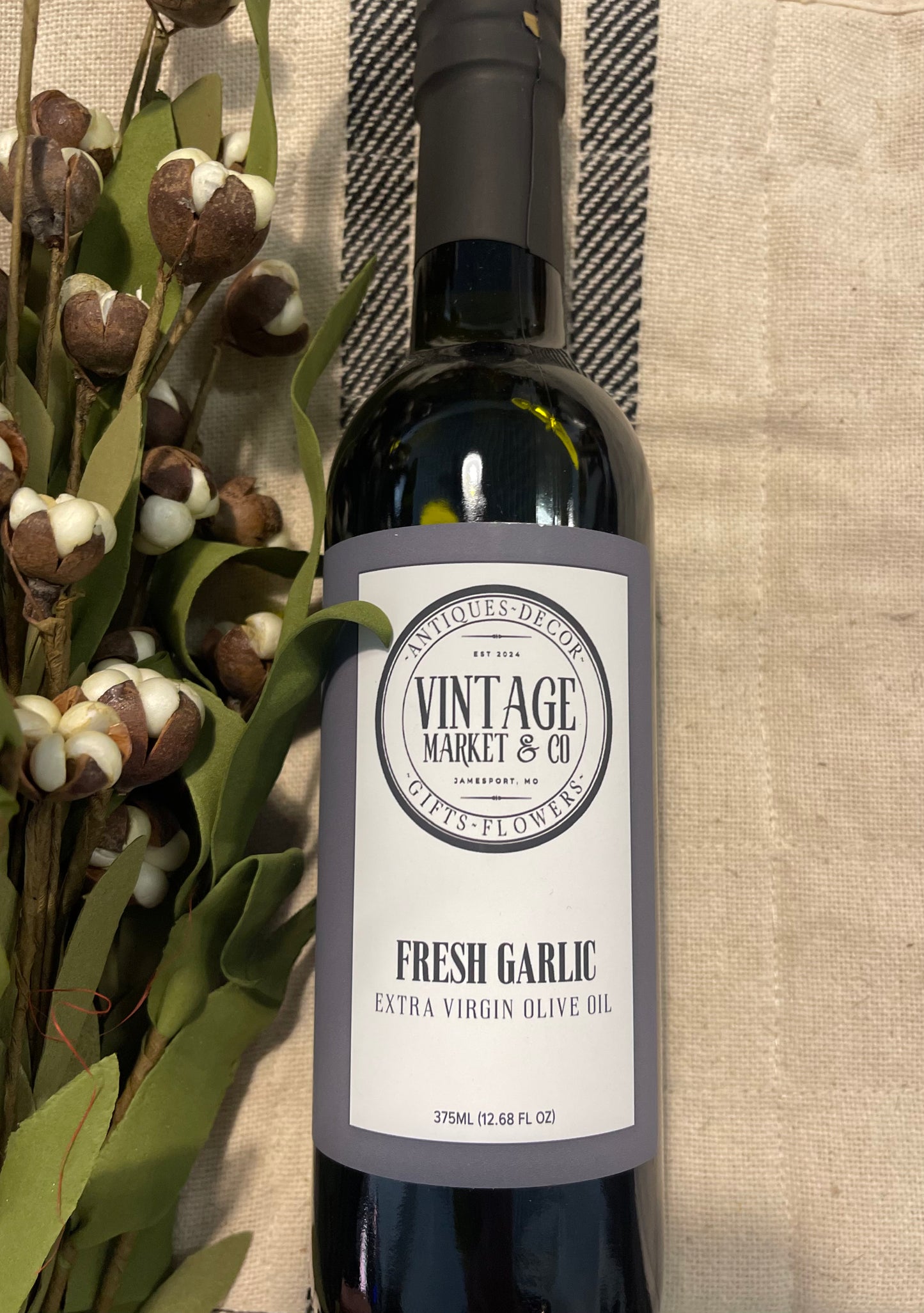 WHOLESALE Garlic Extra Virgin Olive Oil 375 ml/12.68 oz