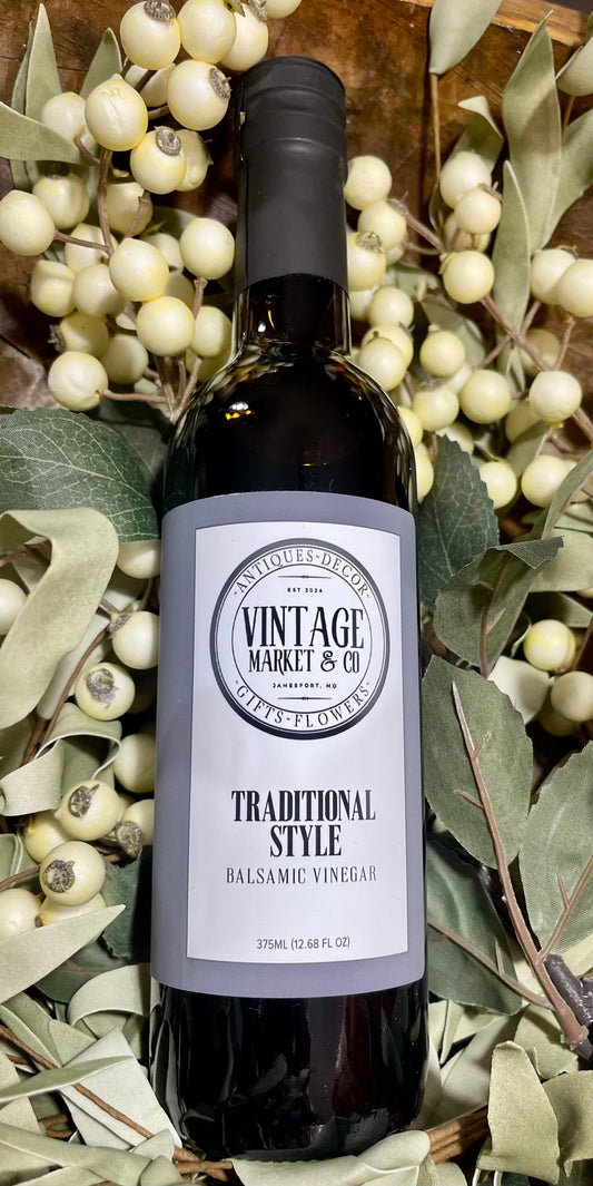 Thick Barrel Aged Traditional Dark Balsamic 375 ml/12.68 oz