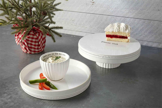 Mud Pie Reversible Pedestal Chip & Dip