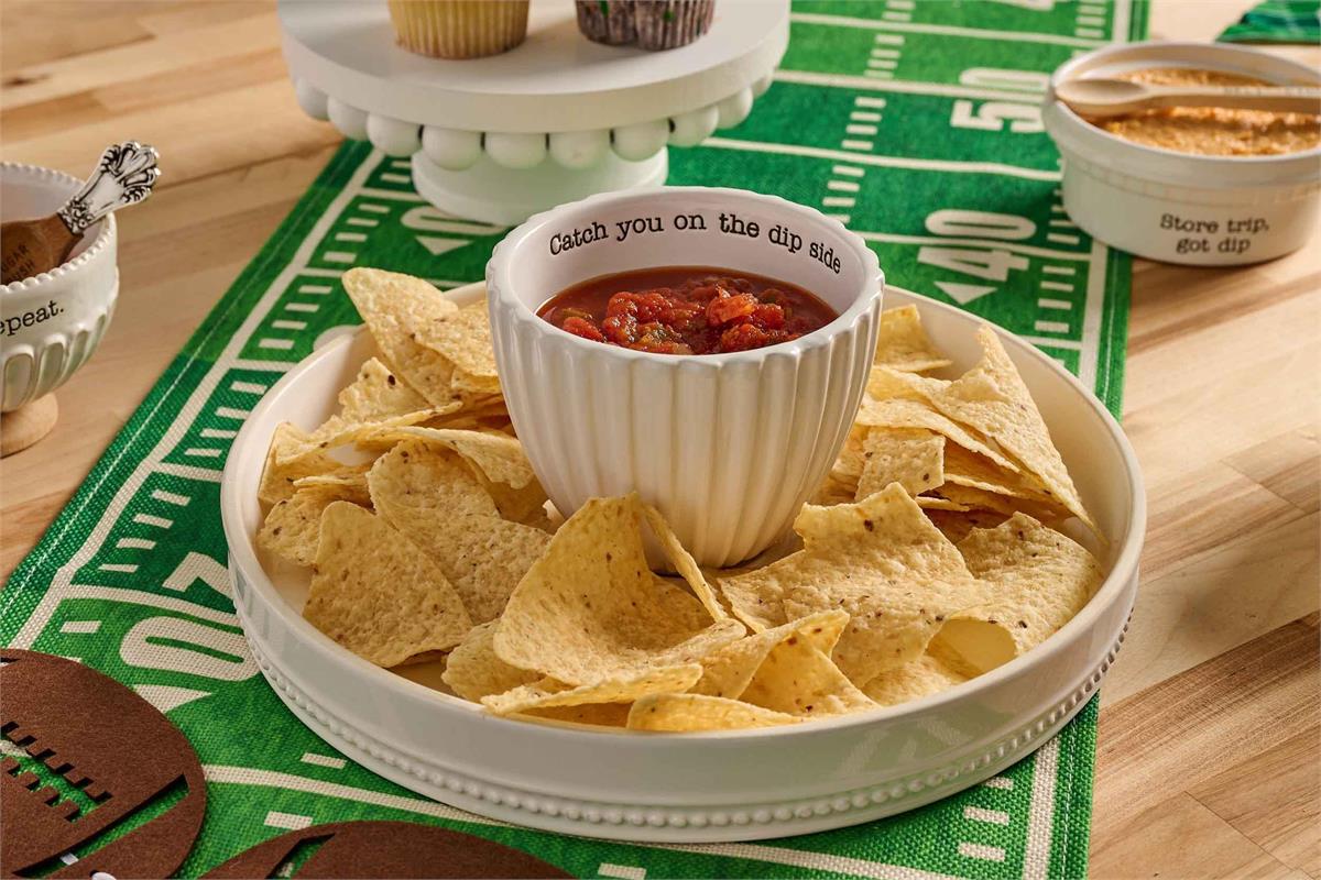 Mud Pie Reversible Pedestal Chip & Dip