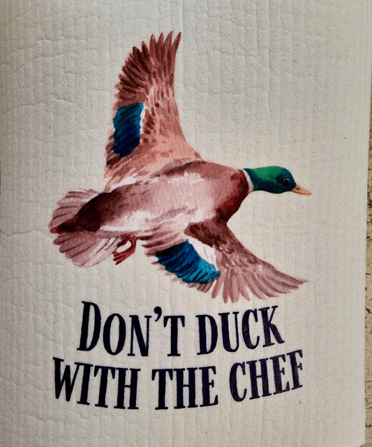 Swedish Dishcloth Don't Duck With The Chef