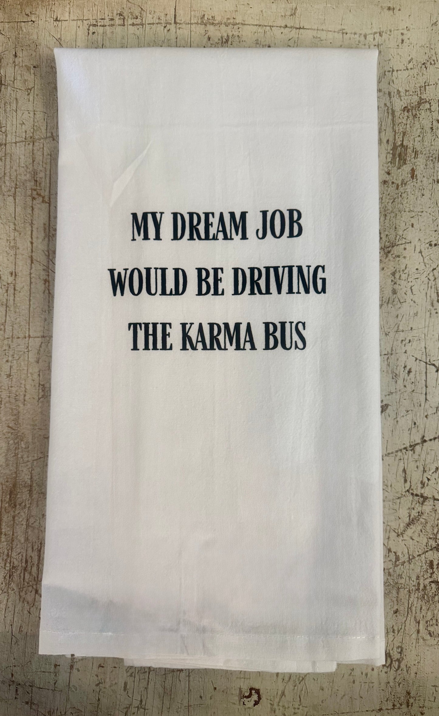 Karma Bus Tea Towel