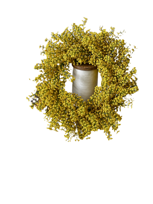 Astilbe Yellow Candle Ring 12 Inch Diameter 6 1/2 Inch Center