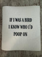 Swedish Dishcloth If I was A Bird