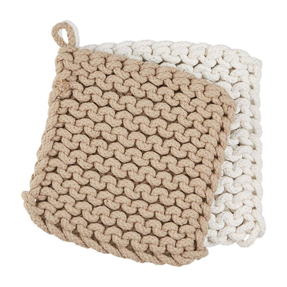 Mud Pie CROCHET POT HOLDER SETS