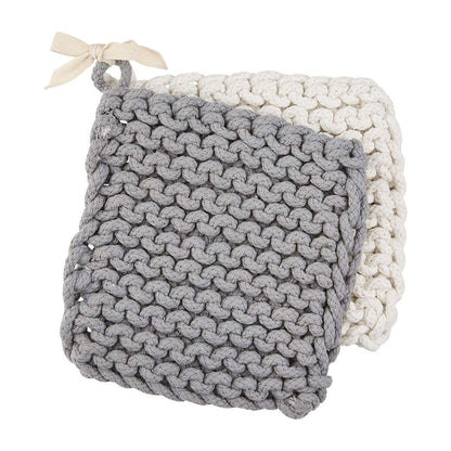 Mud Pie CROCHET POT HOLDER SETS