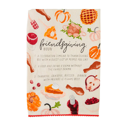 Mud Pie Fall Friendsgiving Noun Towel