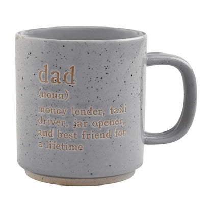 Mud Pie Funny Dad Mug Gray