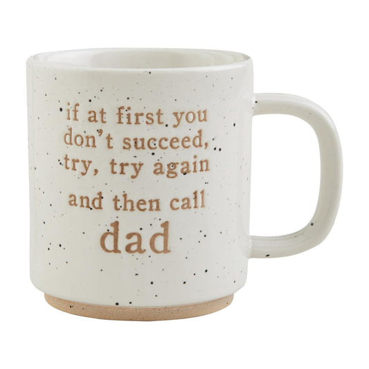 Mud Pie Funny Dad Mug White