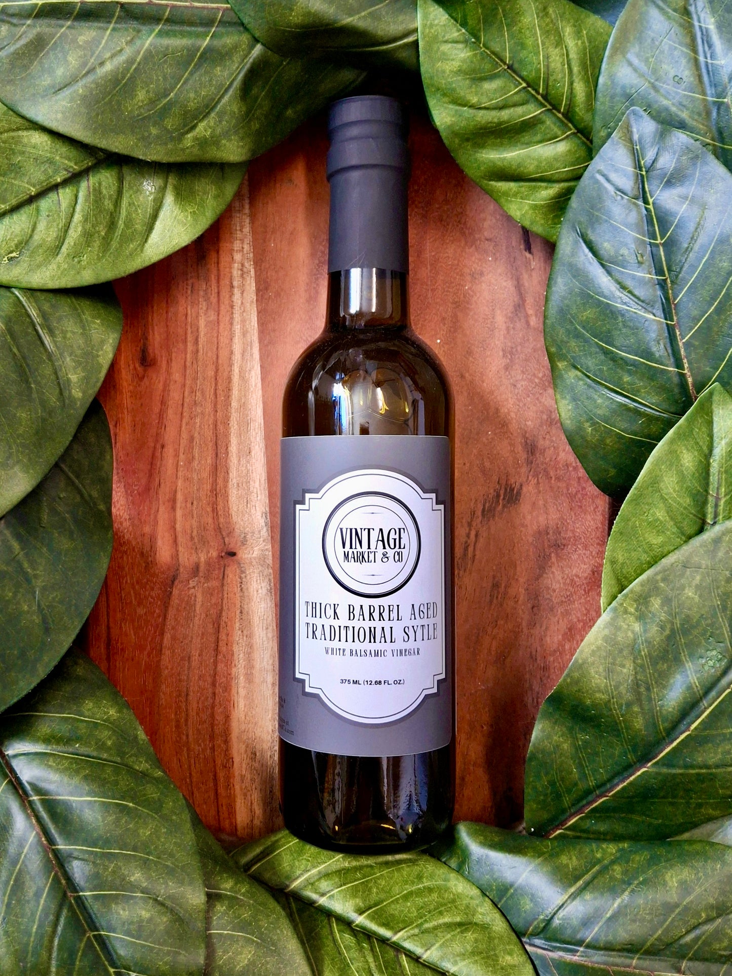 Thick Barrel Aged Traditional White Balsamic 375 ml/12.68 oz