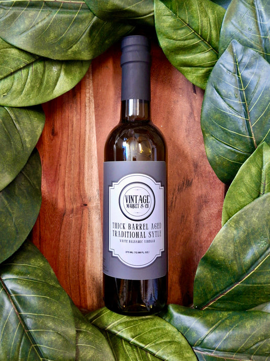 Thick Barrel Aged Traditional White Balsamic 375 ml/12.68 oz