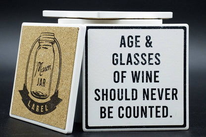 Coaster- Age or Wine