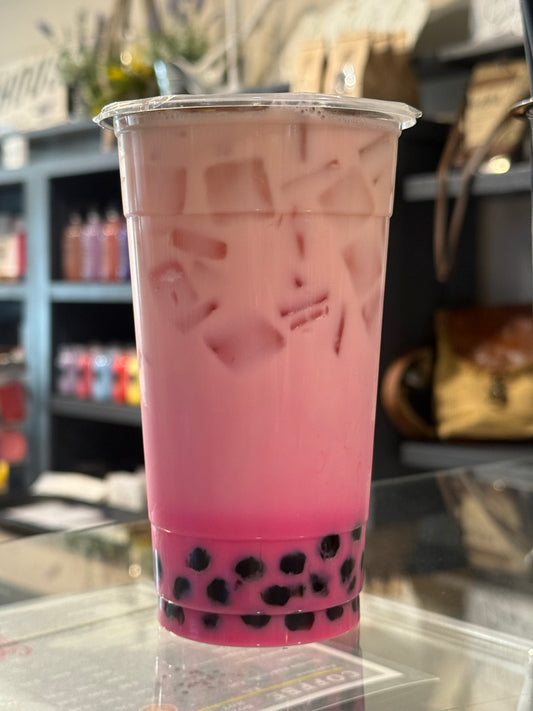 Pink Milk Tea w/ Boba