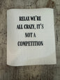 Swedish Dishcloth We're All Crazy