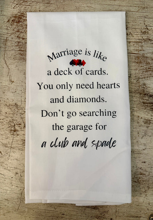 Deck Of Cards Tea Towel