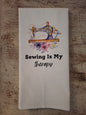 Sewing Is My Therapy Tea Towel