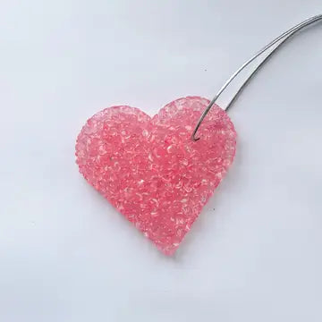 Pink Champagne Heart Air Freshener