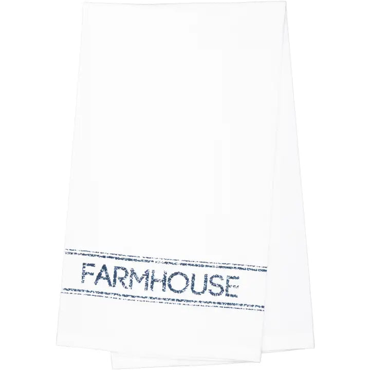 Blue Farmhouse Tea Towel