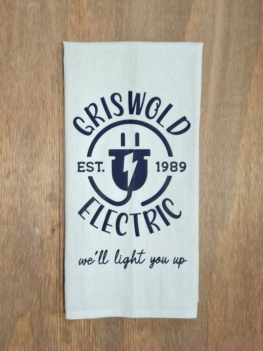 Griswold Electric We'll Light You Up - Tea Towel