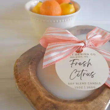 Dough Bowl Candle/Fresh Citrus