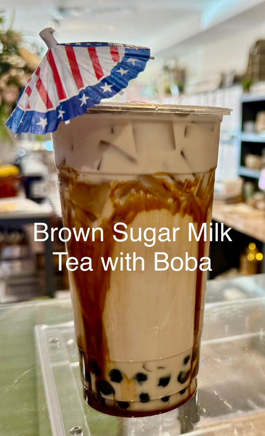 Brown Sugar Milk Tea w/ Boba