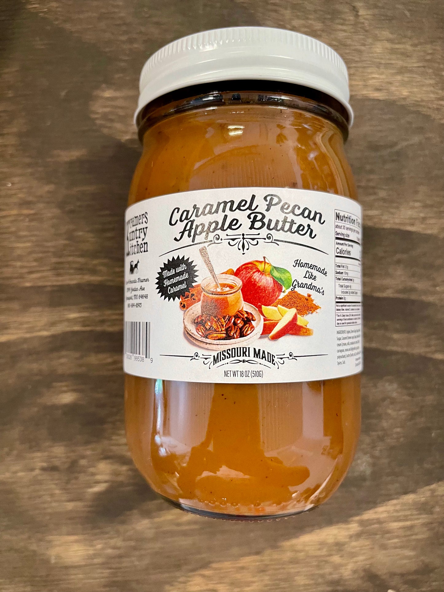 Amish Made Caramel Pecan Apple Butter