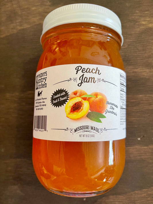 Amish Peach Jam - 18 Ounce