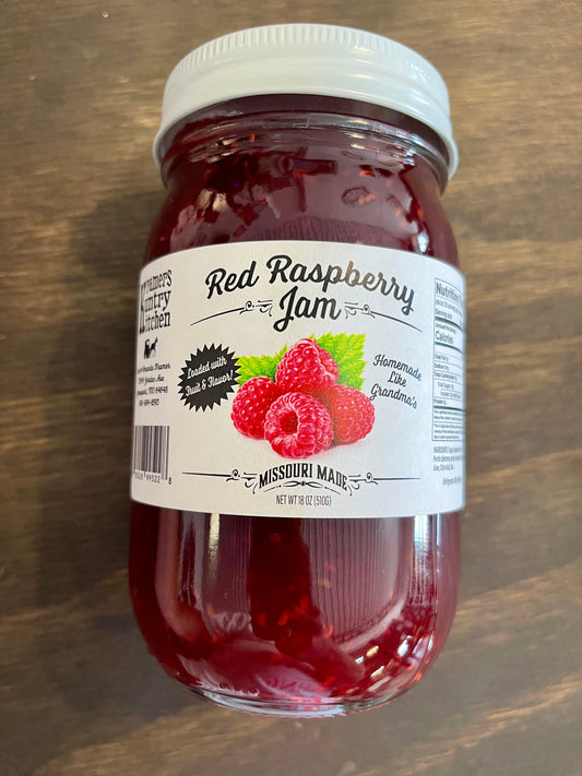 Amish Seedless Red Raspberry Jam - 18 Ounce