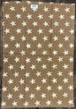 20x28 inch Brown Runner With Tan Stars