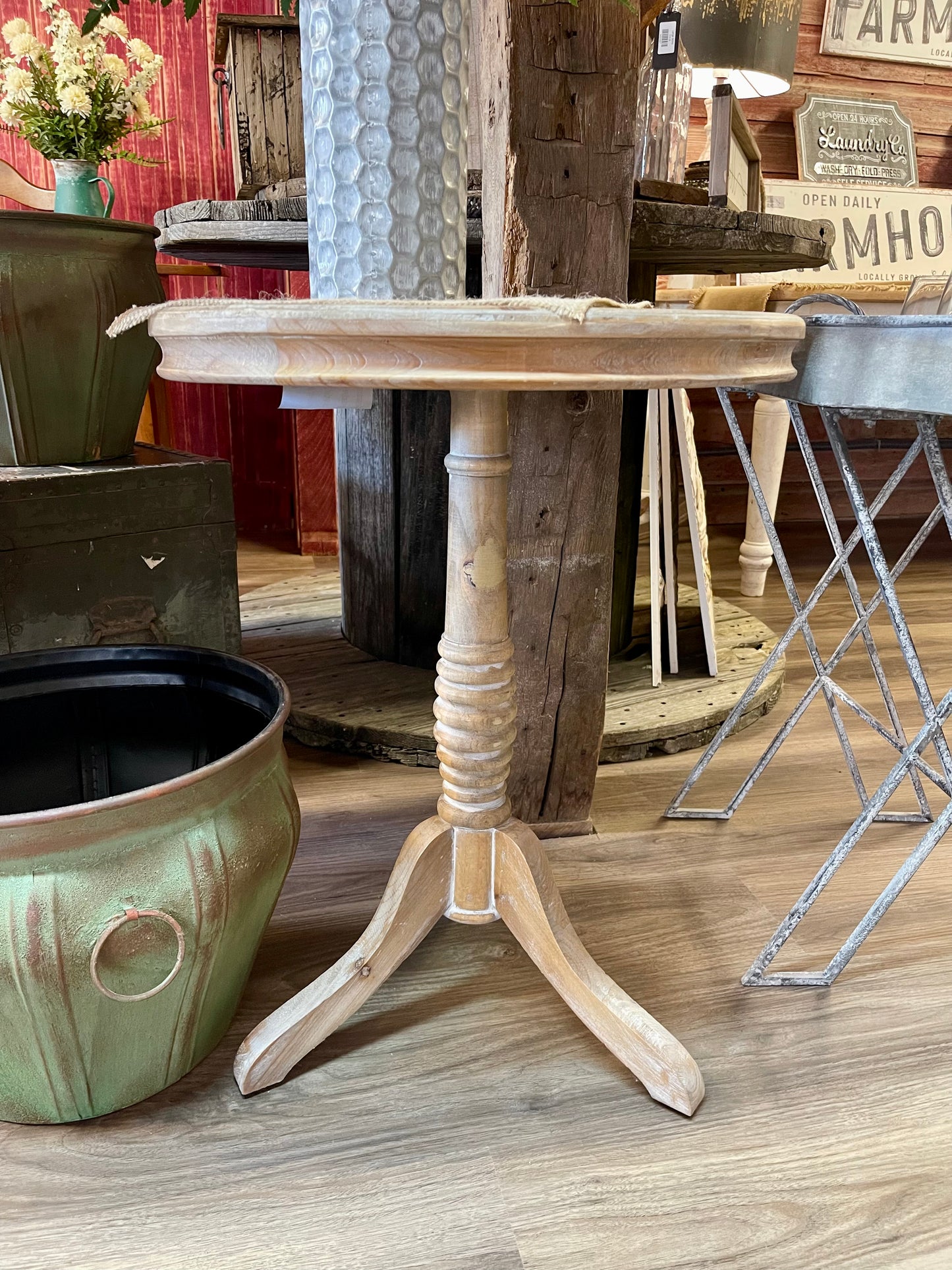 BROWN SIDE/END TABLE - In store pick up only