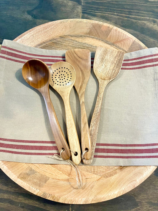 Wooden Utensils Set of 4