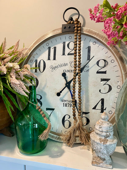 Brown Beaded Garland with Tassel