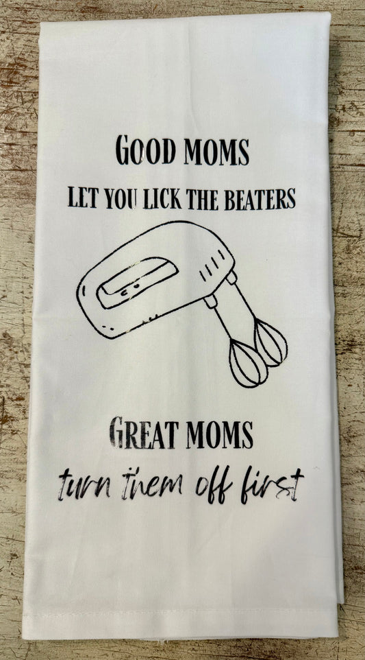 Lick The Beaters Tea Towel