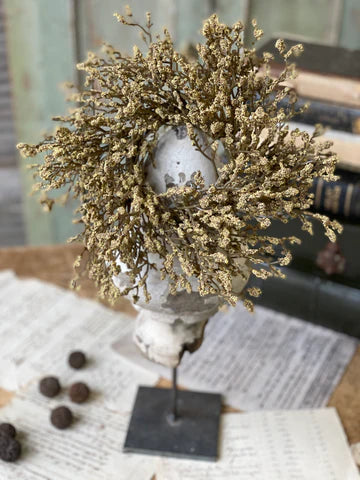 Candle Ring in Flax 9 Inch, 3 Inch Center